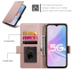 Side Buckle Magnetic Frosted Leather Phone Case, For OPPO A78 5G / A58x Global / A1x 5G, For OPPO A1 Pro / Reno8 T 5G - Image 4