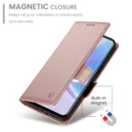 Side Buckle Magnetic Frosted Leather Phone Case, For OPPO A78 5G / A58x Global / A1x 5G, For OPPO A1 Pro / Reno8 T 5G - Image 6