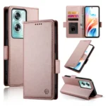 Side Buckle Magnetic Frosted Leather Phone Case, For OPPO A79 5G