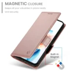 Side Buckle Magnetic Frosted Leather Phone Case, For OPPO A79 5G - Image 6