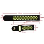 For Smasung Gear S4 Active 22mm Two-color Silicone Replacement Strap Watchband - Image 3