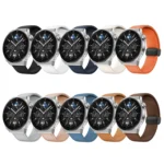 Magnetic Black Buckle Silicone Leather Watch Band - Image 4