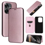 Carbon Fiber Texture Flip Leather Phone Case, For Xiaomi Redmi Turbo 3 / Poco F6, For Redmi K70