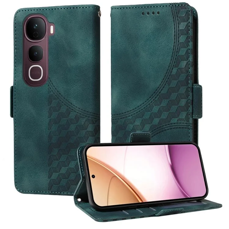 EDA006727432A.webp Embossed Rhombus Starry Leather Phone Case, For vivo Y400 Pro 5G / V40e / iQOO Z9s, For vivo V50 Lite 4G / 5G, For vivo Y39 5G / Y300i, For vivo Y29s 5G / Y04 4G - Image 1