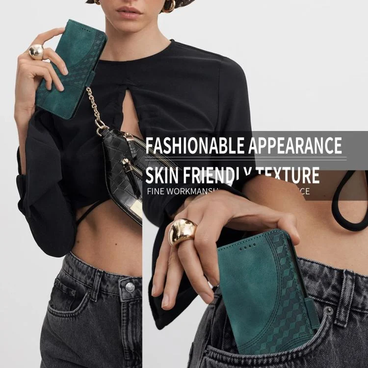 EDA006727432A_6.webp Embossed Rhombus Starry Leather Phone Case, For vivo Y400 Pro 5G / V40e / iQOO Z9s, For vivo V50 Lite 4G / 5G, For vivo Y39 5G / Y300i, For vivo Y29s 5G / Y04 4G - Image 7