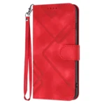 Line Pattern Skin Feel Leather Phone Case, For Redmi Turbo 3 / Xiaomi Poco F6, For Redmi Note 13R Pro / Xiaomi Poco X6 Neo, For Redmi Note 12 Turbo / Xiaomi Poco F5 - Image 2