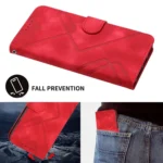 Line Pattern Skin Feel Leather Phone Case, For Redmi Turbo 3 / Xiaomi Poco F6, For Redmi Note 13R Pro / Xiaomi Poco X6 Neo, For Redmi Note 12 Turbo / Xiaomi Poco F5 - Image 6