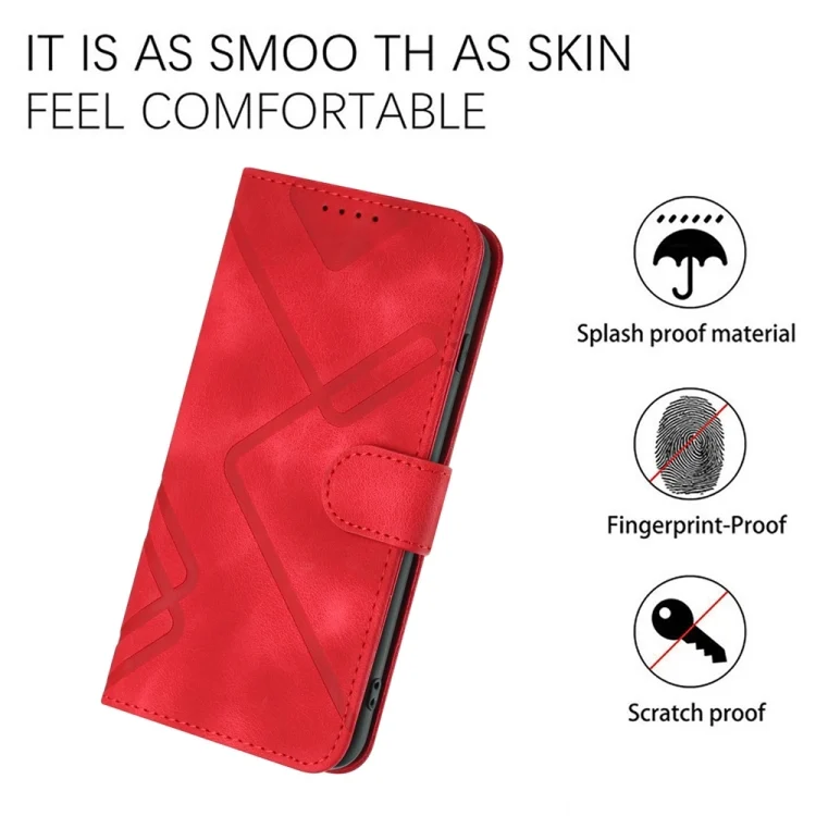 EDA006738405A_4.webp Line Pattern Skin Feel Leather Phone Case, For Redmi Note 14 Pro+ 5G, For Redmi Note 14 Pro 5G, For Redmi 13 4G - Image 5