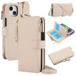 Crossbody Ring Multifunctional Wallet Leather Phone Case, For iPhone 14 Plus, For iPhone 14