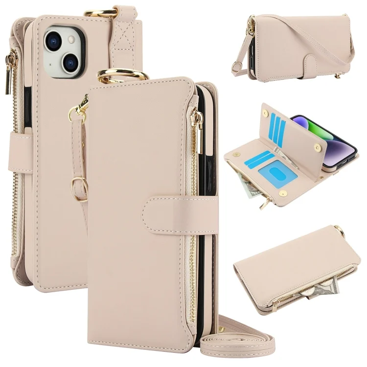 Crossbody Ring Multifunctional Wallet Leather Phone Case, For iPhone 13 mini, For iPhone 12 / 12 Pro