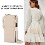Crossbody Ring Multifunctional Wallet Leather Phone Case, For iPhone 11 Pro, For iPhone X / XS - Image 5