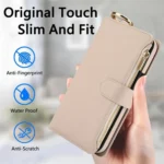 Crossbody Ring Multifunctional Wallet Leather Phone Case, For iPhone 11 Pro, For iPhone X / XS - Image 7