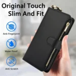 Crossbody Ring Multifunctional Wallet Leather Phone Case, For iPhone XR, For iPhone XS Max - Image 7