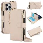 Crossbody Ring Multifunctional Wallet Leather Phone Case, For iPhone 16 Pro Max, For iPhone 16 Pro
