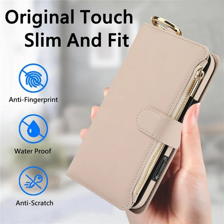 EDA006741326A_6.webp Crossbody Ring Multifunctional Wallet Leather Phone Case, For iPhone 16 Plus, For iPhone 16 - Image 7
