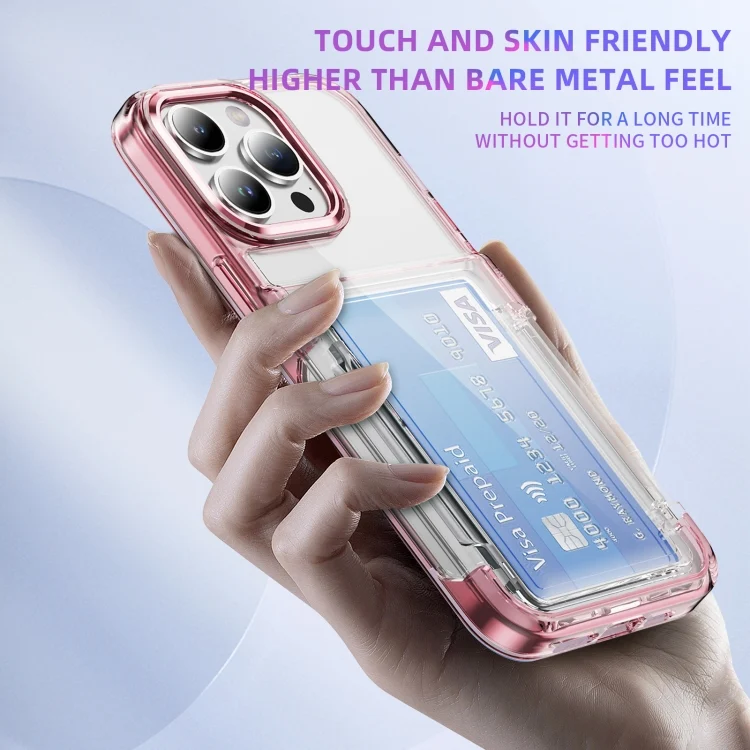 EDA006742911A_5.webp Card Holder Acrylic Hybrid TPU Phone Case, For iPhone 12 Pro Max, For iPhone 12 Pro, For iPhone 11, For iPhone XR - Image 6