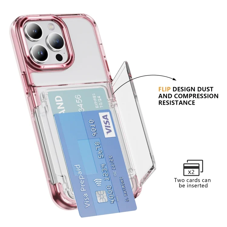 EDA006742911A_7.webp Card Holder Acrylic Hybrid TPU Phone Case, For iPhone 12 Pro Max, For iPhone 12 Pro, For iPhone 11, For iPhone XR - Image 8