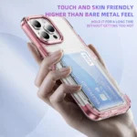 Card Holder Acrylic Hybrid TPU Phone Case, For iPhone 16 Pro Max, For iPhone 16 Pro, For iPhone 16 Plus, For iPhone 16 - Image 6