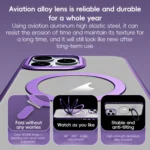 MagSafe Airbag Shockproof Frosted Phone Case with Fold Holder, For iPhone 16 Pro Max, For iPhone 16 Pro, For iPhone 16 Plus, For iPhone 16 - Image 4