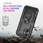 Shockproof TPU Hybrid PC Phone Case with Holder, For iPhone 16 Plus, For iPhone 16 - Image 5