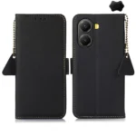 Side-Magnetic TJ Genuine Leather RFID Phone Case, For Redmi Turbo 4, For Redmi Note 14 5G, For Redmi Note 14 Pro 5G, For Redmi 14C 4G, For Redmi 13 4G