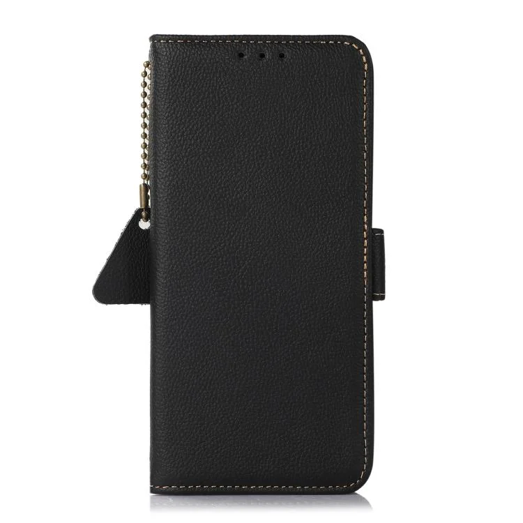 EDA006755205A_2.webp Side-Magnetic TJ Genuine Leather RFID Phone Case, For Redmi Turbo 4, For Redmi Note 14 5G, For Redmi Note 14 Pro 5G, For Redmi 14C 4G, For Redmi 13 4G - Image 3