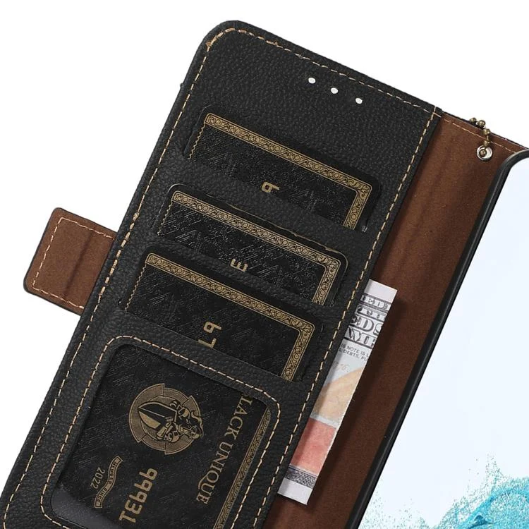EDA006755205A_5.webp Side-Magnetic TJ Genuine Leather RFID Phone Case, For Redmi Turbo 4, For Redmi Note 14 5G, For Redmi Note 14 Pro 5G, For Redmi 14C 4G, For Redmi 13 4G - Image 6