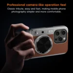 3D Retro Bluetooth Camera Magsafe Mirror Phone Case, For iPhone 15, For iPhone 14 - Image 11