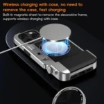 3D Retro Bluetooth Camera Magsafe Mirror Phone Case, For iPhone 15, For iPhone 14 - Image 8