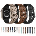Concave Leopard Printed Silicone Watch Band, For Apple Watch Series 5 44mm, For Apple Watch Series 5 40mm - Image 2