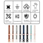Concave Leopard Printed Silicone Watch Band, For Apple Watch Series 5 44mm, For Apple Watch Series 5 40mm - Image 4
