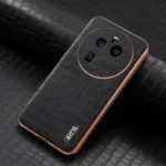 AZNS Electroplated Frame Crocodile Texture Full Coverage Phone Case, For OPPO Find X6 Pro, For OPPO Find X6 - Image 2