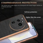 AZNS Electroplated Frame Crocodile Texture Full Coverage Phone Case, For OPPO Find X6 Pro, For OPPO Find X6 - Image 5