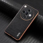 AZNS Electroplated Frame Crocodile Texture Full Coverage Phone Case, For OPPO Find X7, For OPPO Reno11 Global, For OPPO Find X7 Ultra, For OPPO Find X8 Pro - Image 2