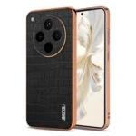 AZNS Electroplated Frame Crocodile Texture Full Coverage Phone Case, For OPPO Find X8s+, For OPPO Find X8s, For OPPO Find X8 Ultra, For OPPO Find X8