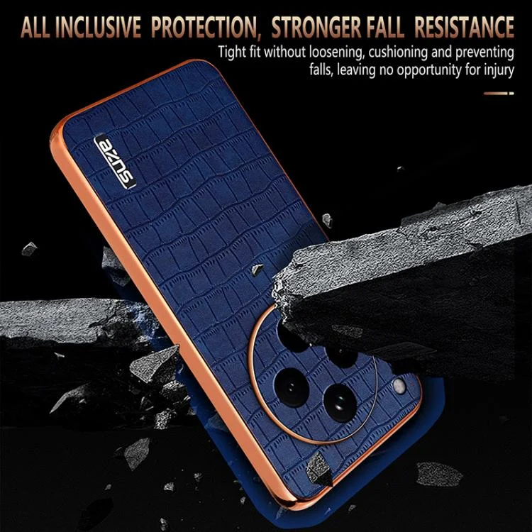 EDA006769310A_3.webp AZNS Electroplated Frame Crocodile Texture Full Coverage Phone Case, For OPPO Find X8s+, For OPPO Find X8s, For OPPO Find X8 Ultra, For OPPO Find X8 - Image 4