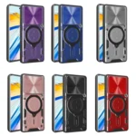 CD Texture Sliding Camshield Magnetic Holder Phone Case, For Xiaomi Poco F6, For Xiaomi Poco F6 Pro - Image 2