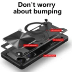 CD Texture Sliding Camshield Magnetic Holder Phone Case, For Xiaomi Poco F6, For Xiaomi Poco F6 Pro - Image 3