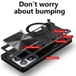 CD Texture Sliding Camshield Magnetic Holder Phone Case, For Xiaomi 15, For Xiaomi 14T Pro 5G, For Xiaomi 14T 5G - Image 3