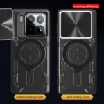CD Texture Sliding Camshield Magnetic Holder Phone Case, For Xiaomi 15, For Xiaomi 14T Pro 5G, For Xiaomi 14T 5G - Image 6