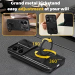 CD Texture Sliding Camshield Magnetic Holder Phone Case, For Xiaomi Poco F7, For Xiaomi 15 Ultra, For Xiaomi Poco X7 Pro 5G Global - Image 3