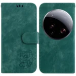 Little Tiger Embossed Leather Phone Case, For Xiaomi 15 Ultra, For Xiaomi 15 Pro, For Xiaomi 15