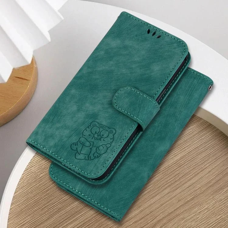 EDA006776107A_1.webp Little Tiger Embossed Leather Phone Case, For Xiaomi 15 Ultra, For Xiaomi 15 Pro, For Xiaomi 15 - Image 2