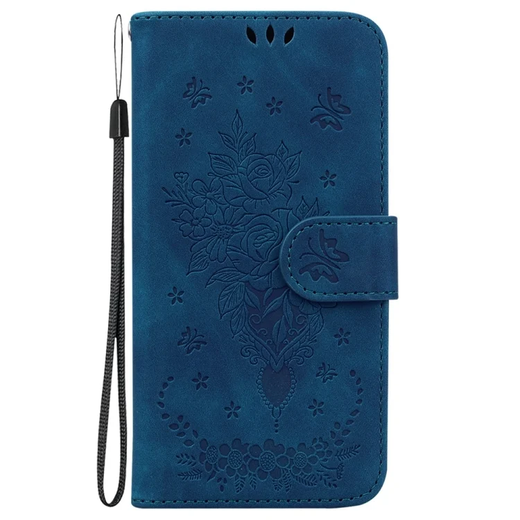 EDA006777403A_1.webp Butterfly Rose Embossed Leather Phone Case, For Xiaomi 14T, For Xiaomi Poco M6 4G, For Xiaomi Poco F6 Pro - Image 2