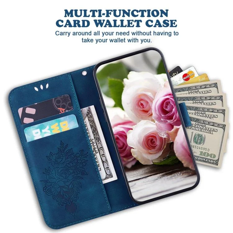 EDA006777407A_4.webp Butterfly Rose Embossed Leather Phone Case, For Xiaomi 15 Ultra, For Xiaomi 15 Pro, For Xiaomi 15, For Xiaomi 14T Pro - Image 5