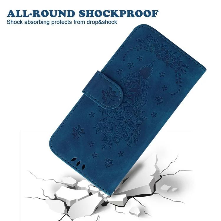 EDA006777407A_6.webp Butterfly Rose Embossed Leather Phone Case, For Xiaomi 15 Ultra, For Xiaomi 15 Pro, For Xiaomi 15, For Xiaomi 14T Pro - Image 7