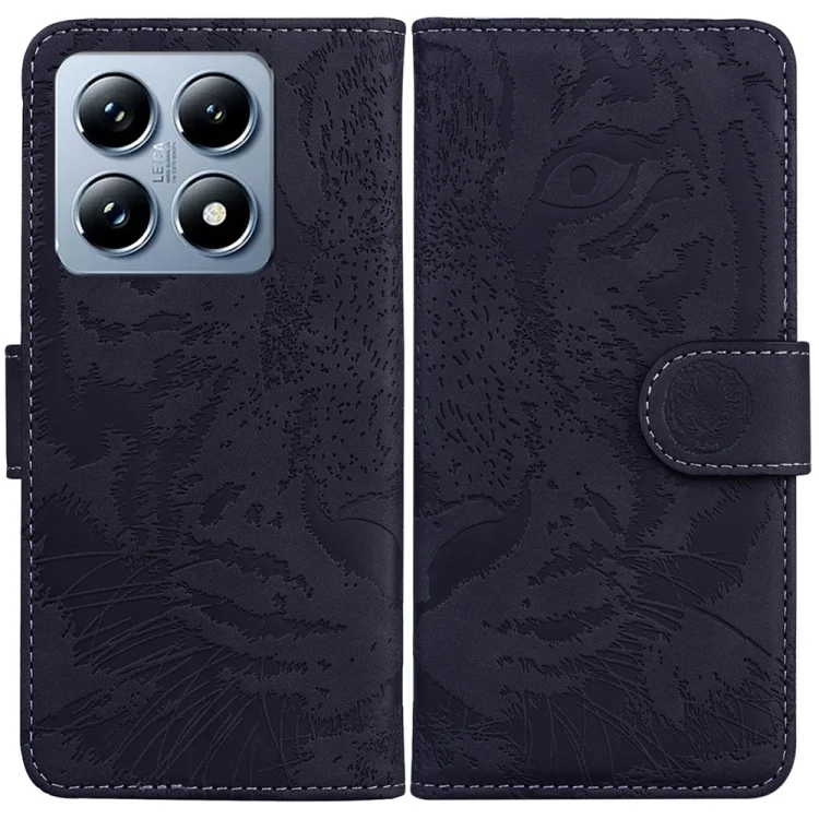 Tiger Embossing Pattern Flip Leather Phone Case, For Xiaomi 14T Pro, For Xiaomi 14T, For Xiaomi Poco M6 4G