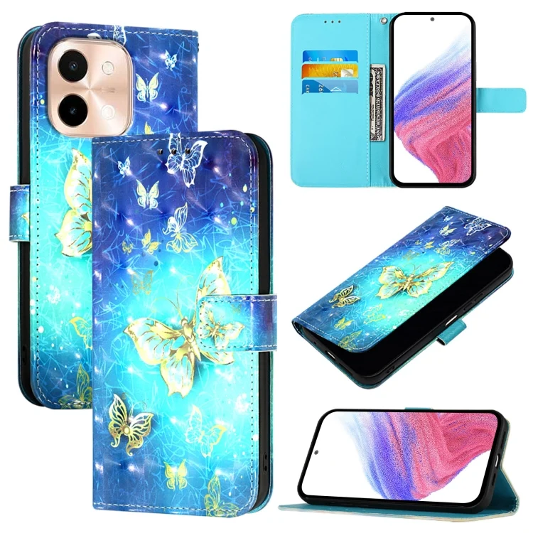 EDA006780239A.webp 3D Painting Horizontal Flip Leather Phone Case, For vivo Y28 4G, For vivo X100s - Image 1