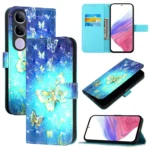 3D Painting Horizontal Flip Leather Phone Case, For vivo V40 Lite 5G IDN, For vivo V40e 5G India