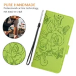 Embossed Rose RFID Anti-theft Leather Phone Case, For Xiaomi 12 Lite, For Xiaomi Civi 1S, For Xiaomi Poco M4 Pro 4G - Image 7